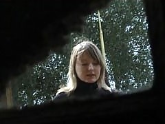 Two hot babes get their holes filmed while pissing