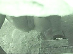 Horny voyeur plants his cam in public ladies room